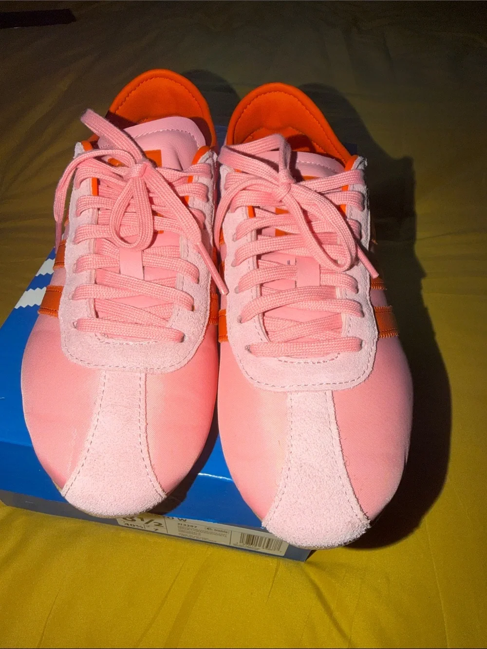 adidas Pink and Orange Low-Top Sneakers